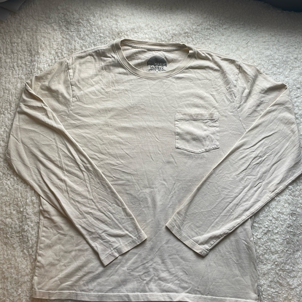 Men’s Super Soft Cream Long Sleeve Shirt